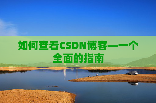 如何查看CSDN博客—一个全面的指南